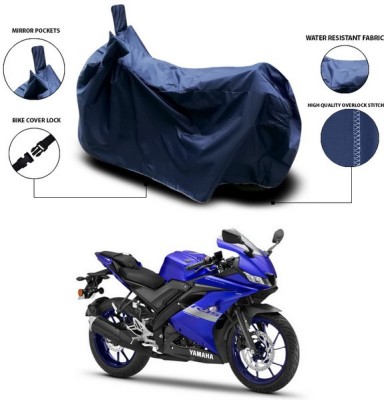 ANTHUB Waterproof Two Wheeler Cover for Yamaha(R15 V3, Blue)