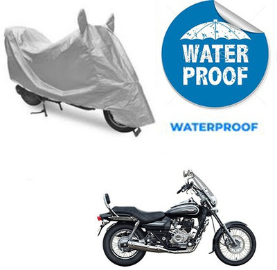 saanvi Waterproof Two Wheeler Cover for Bajaj(Avenger 220 Cruise, Silver)
