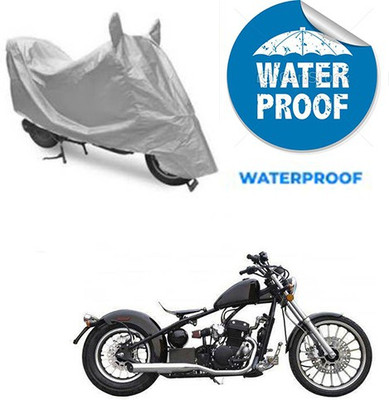 saanvi Waterproof Two Wheeler Cover for Harley Davidson(Bobber 350, Silver)