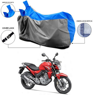 SEBONGO Waterproof Two Wheeler Cover for Honda(CB Twister, Blue)