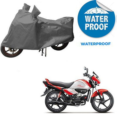 saanvi Waterproof Two Wheeler Cover for Hero(Splendor I Smart, Grey)