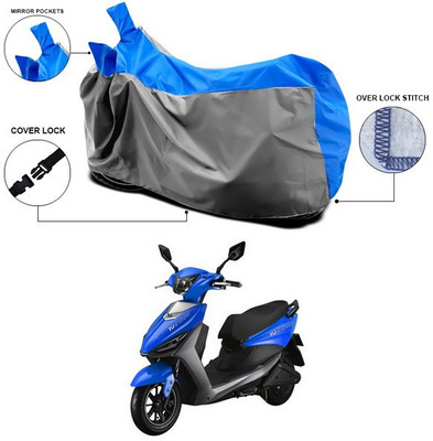 SEBONGO Waterproof Two Wheeler Cover for Indus(Yo, Blue, Grey)