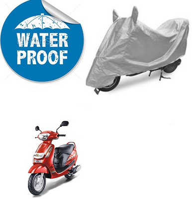 RPSENTTERPR Waterproof Two Wheeler Cover for Mahindra(Duro DZ, Silver)