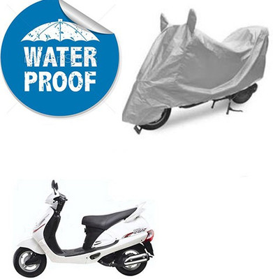 saanvi Waterproof Two Wheeler Cover for Mahindra(Duro, Silver)