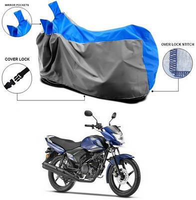 SEBONGO Waterproof Two Wheeler Cover for Yamaha(Saluto, Blue, Grey)