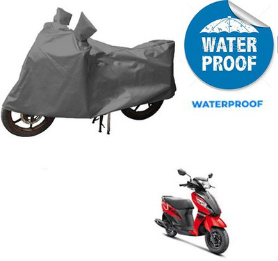 RPSENTTERPR Waterproof Two Wheeler Cover for Suzuki(Let's, Grey)