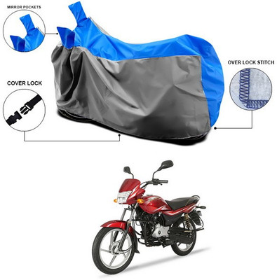 ANTHUB Waterproof Two Wheeler Cover for Bajaj(Platina, Blue, Grey)