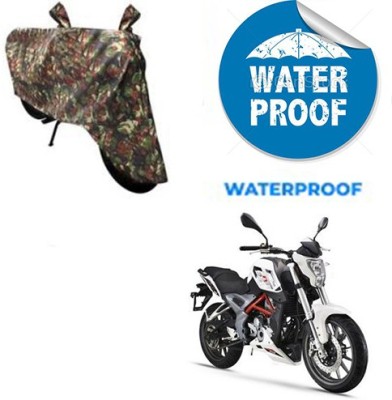 saanvi Waterproof Two Wheeler Cover for DSK Benelli(TNT 25, Multicolor)