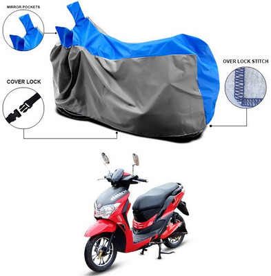 ANTHUB Waterproof Two Wheeler Cover for Hero(Electric, Blue)