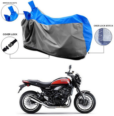 ANTHUB Waterproof Two Wheeler Cover for Kawasaki(Blue)