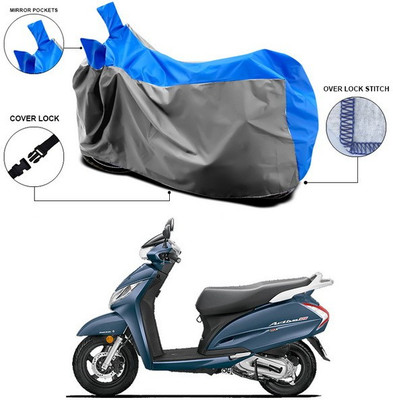 SEBONGO Waterproof Two Wheeler Cover for Honda(Activa 125, Blue)