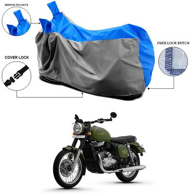 ANTHUB Waterproof Two Wheeler Cover for Universal For Bike(Blue, Grey)