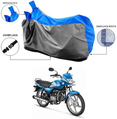 SEBONGO Waterproof Two Wheeler Cover for Hero(HF Deluxe, Blue)