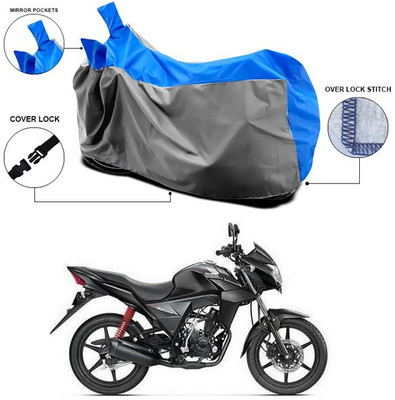 ANTHUB Waterproof Two Wheeler Cover for Honda(CB Twister, Blue, Grey)