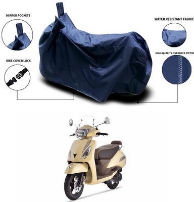 ANTHUB Waterproof Two Wheeler Cover for TVS(Jupiter classic, Blue)