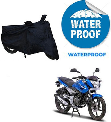 Mdstar Waterproof Two Wheeler Cover for Bajaj(XCD 125cc, Black)