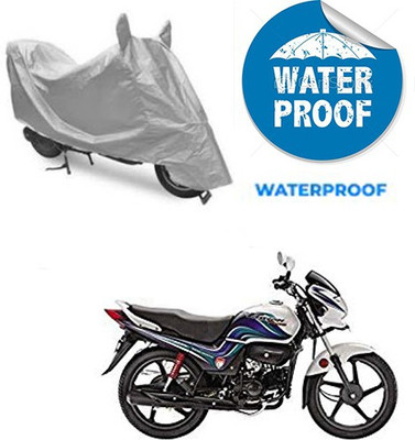 RPSENTTERPR Waterproof Two Wheeler Cover for Hero(Passion Pro TR, Silver)