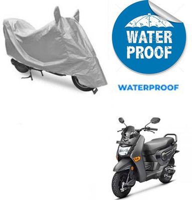 saanvi Waterproof Two Wheeler Cover for Honda(Cliq, Silver)