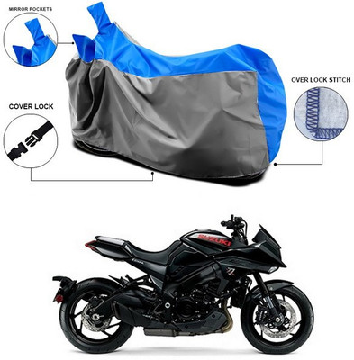 SEBONGO Waterproof Two Wheeler Cover for Suzuki(Blue)