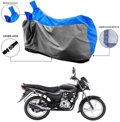 SEBONGO Waterproof Two Wheeler Cover for Bajaj(ComforTec, Blue)