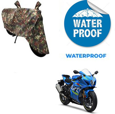 RPSENTTERPR Waterproof Two Wheeler Cover for Suzuki(GSX, Multicolor)