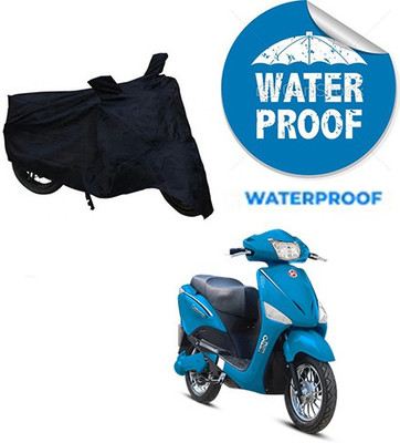 RPSENTTERPR Waterproof Two Wheeler Cover for Hero(Electric Optima, Black)