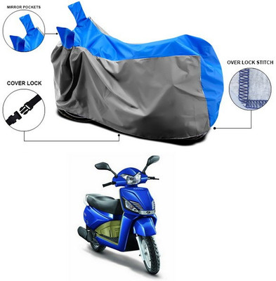 ANTHUB Waterproof Two Wheeler Cover for Mahindra(Gusto, Blue, Grey)