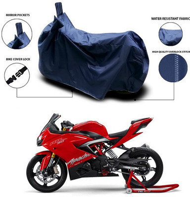 SEBONGO Waterproof Two Wheeler Cover for TVS(Apache RR 310, Blue)