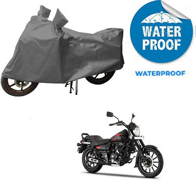 saanvi Waterproof Two Wheeler Cover for Bajaj(Avenger 220 Street, Grey)