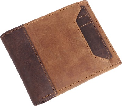 Leatherstile Men Trendy Tan Genuine Leather Wallet(7 Card Slots)