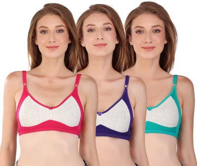 ESOROUCHA HAYA Women Full Coverage Non Padded Bra(Multicolor)