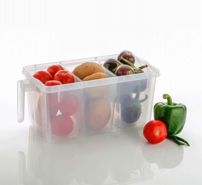 PLASTJET Plastic Fridge Container  - 5 L(Pack of 6, Clear)