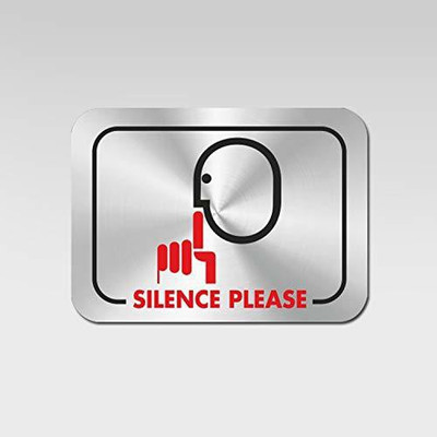 Rab Silence Please Emergency Sign(Reflective Sign)