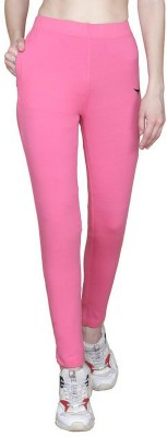 Hiflyers Ankle Length Western Wear Legging(Pink, Solid)