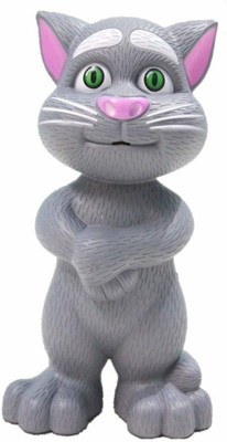 AS TRADERS Talking Tom Cat with Touch Recording Story(Grey)