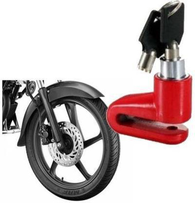 Riya Touch Bike And Bicycle Security Disk Break Lock riya touch Bike And Bicycle Pack Of 1 VZ41 Disc Lock(Red)