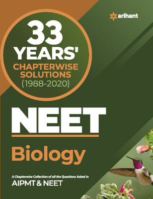 33 Year's Chapterwise Solutions Cbse Aipmt & Neet Biology 2021(English, Paperback, unknown)