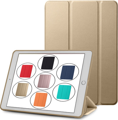 DuraSafe Cases Flip Cover for iPad 7.9 Inch Mini 4th [ Mini 2015 4 Gen ] Smart Auto Sleep/Wake with Honeycomb TPU Back Cover(Gold, Shock Proof, Pack of: 1)