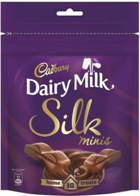 Cadbury silk minis home 18 TREATS Bars(2 x 81 g)