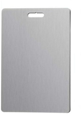 VVG TRADERS SS CUTTING BOARD Stainless Steel Cutting Board (Steel Pack of 1) Stainless Steel Cutting Board(Silver Pack of 1 Dishwasher Safe)