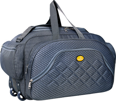 SD Star Fabric Travel Duffel Bags for Men and Women Duffel With Wheels (Strolley)
