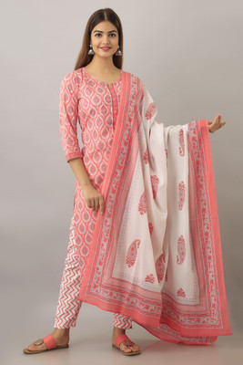 his&her Women Kurta Pant Dupatta Set