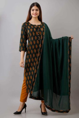 his&her Women Kurta Pant Dupatta Set