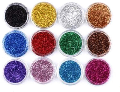 Zhunmun Bright Multi Colors Eye Dry Thick Shimmer Glitter Eye Glue /Gum 10 g(Multicolor)