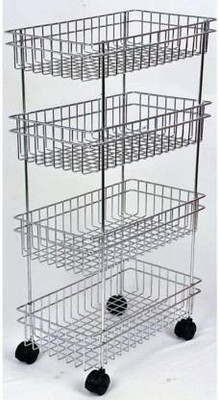 AELEX MART Steel Kitchen Trolley(Pre-assembled)