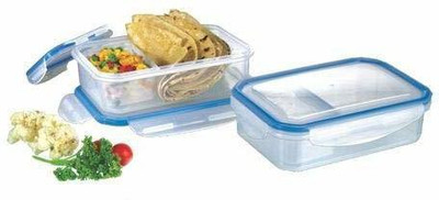 MON N MOL 550ML l + 110ml Plastic Lunch Tiffin Box for Childrens Kids School Students 2 Containers Lunch Box(550 ml)