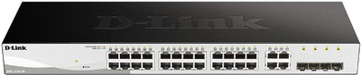 D-Link DGS-1210-28 28 Ports 1000 Mbps Smart Network Switch(Black, Grey)