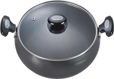 Prestige Plus Sauce Pan 20 cm diameter with Lid 3.3 L capacity(Hard Anodised, Non-stick, Induction Bottom)