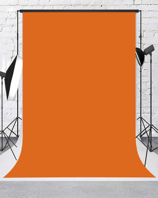 Cam cart 8 x 10.5 FT Orange Color Backdrops Lycra Cloth for Photographer Photography Pure Color Solid Photo Background Reflector