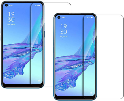 ISAAK Tempered Glass Guard for OPPO A53s(Pack of 2)